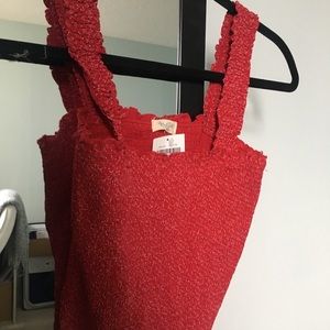 Brandy Melville - Red Stretch Tank